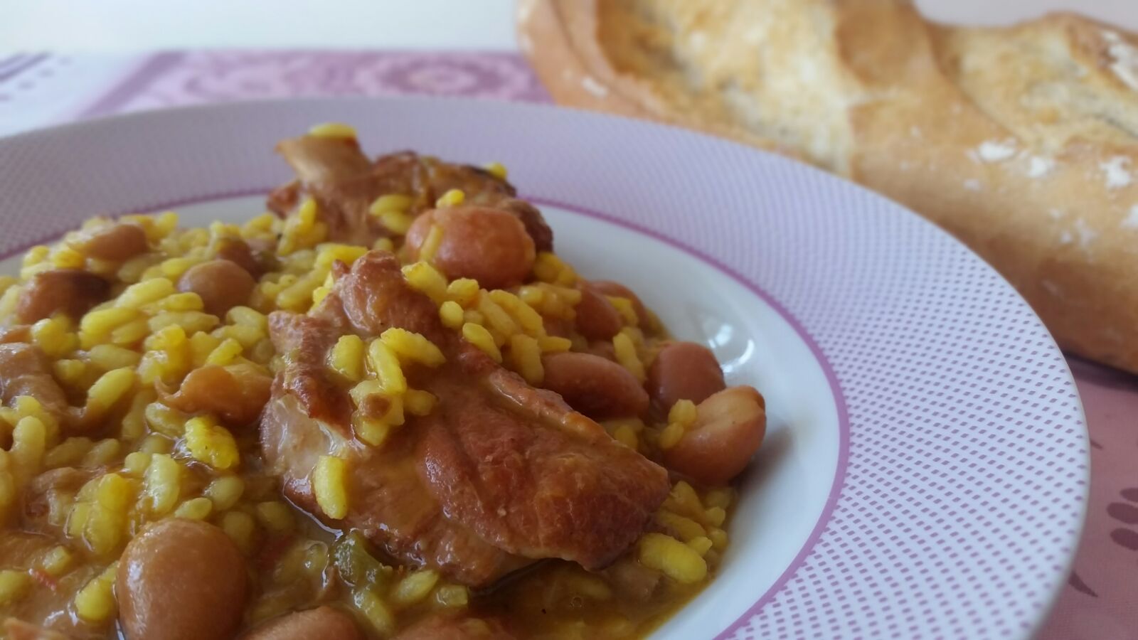 arroz con habichuelas pintas