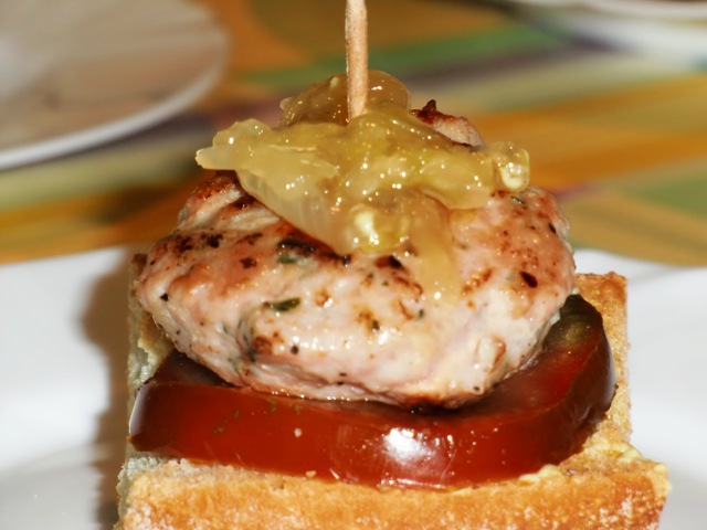 hamburguesa de atún fresco
