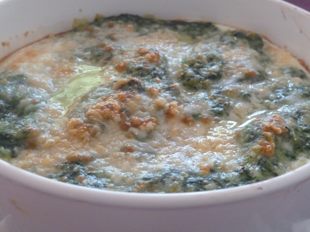 Espinacas a la crema