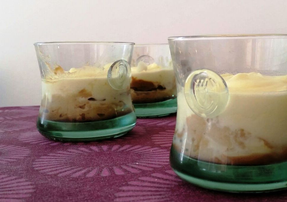 vasitos de manzana y mascarpone