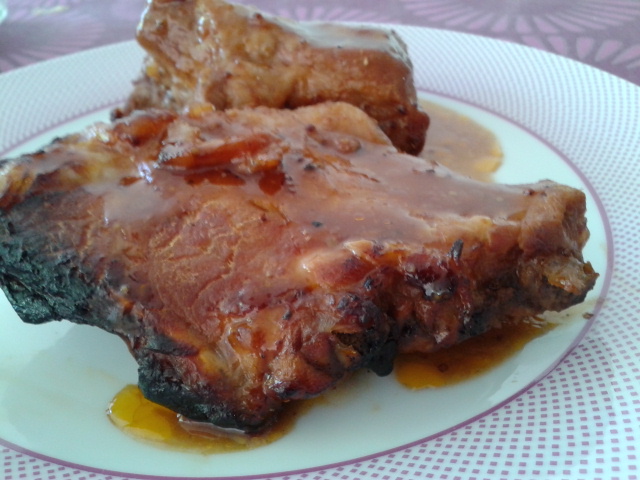 Costillas a la barbacoa