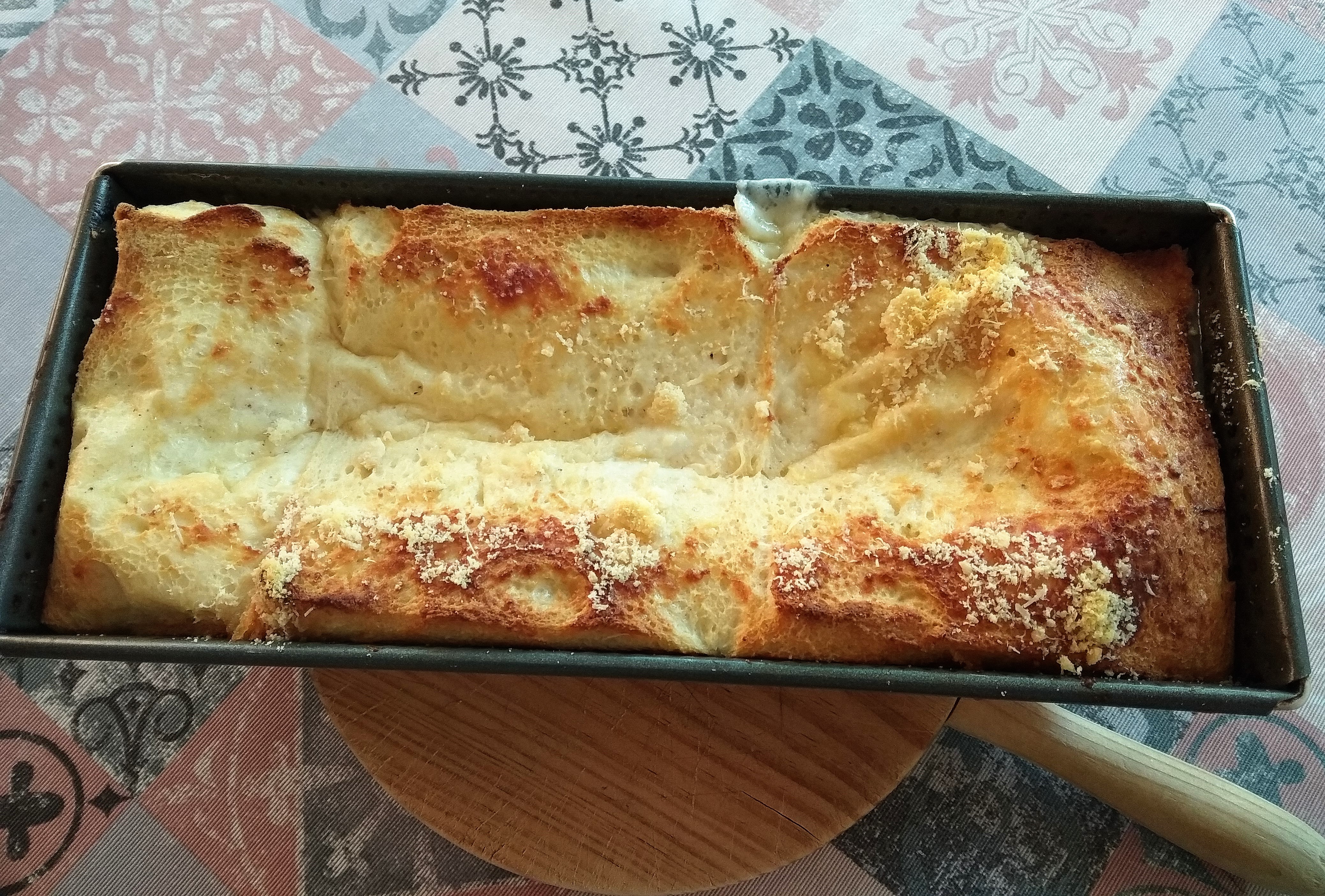 Pastel de jamon york y queso