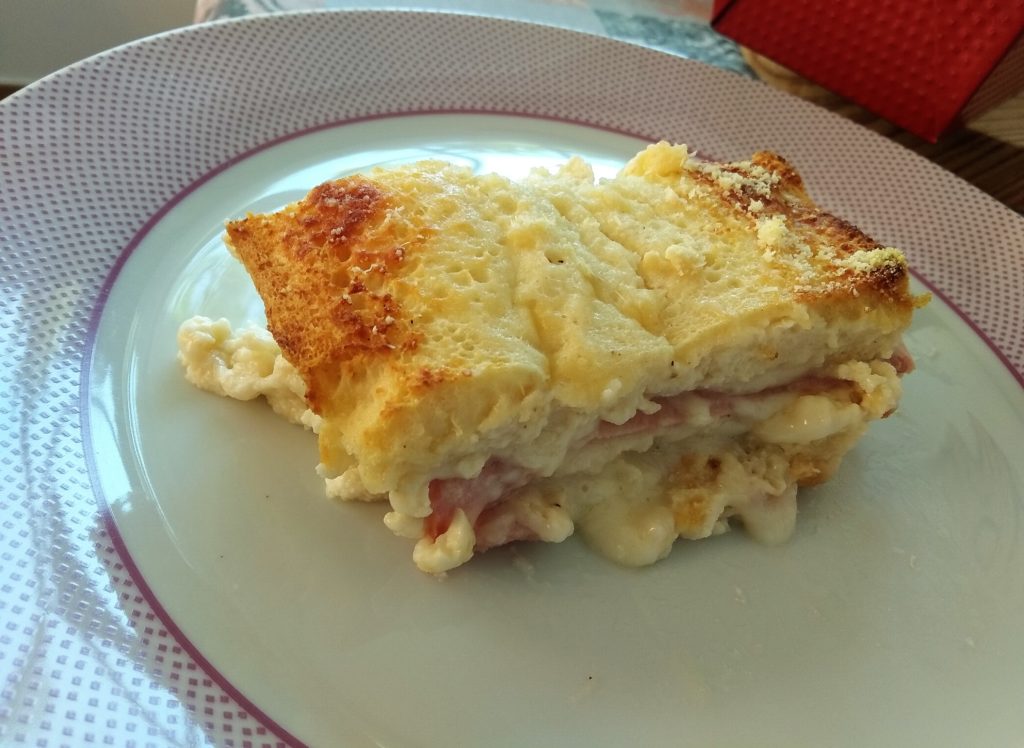 Pastel de jamón york y queso