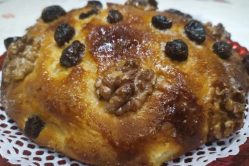 Bollo de pasas y nueces