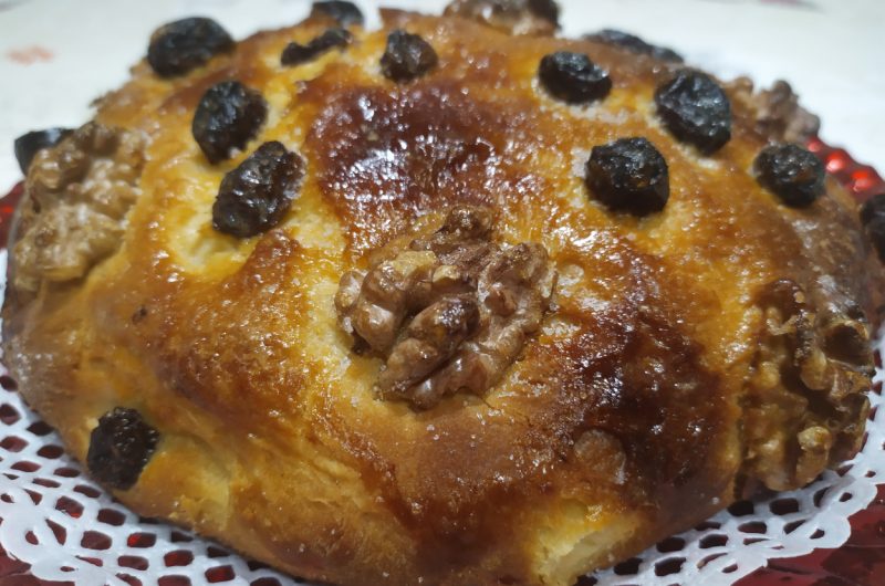 Bollos de pasas y nueces.